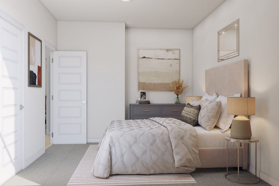 Representative furnished interior of a home built from the Arbor by Tri Pointe Homes in Terrace Collection at Heritage, Dripping Springs (Image 6).