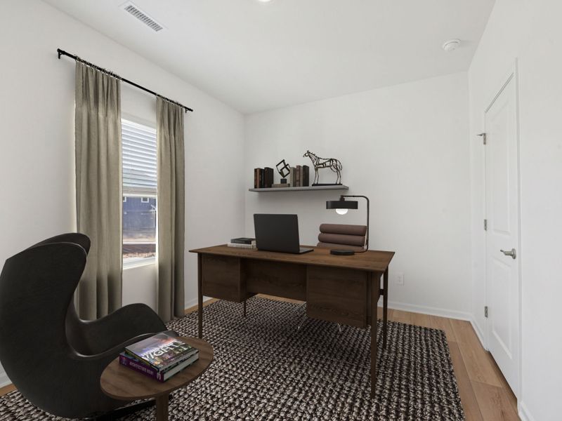 Furnished interior view inside a new home in Watkins Glen, Raleigh (Image 11).