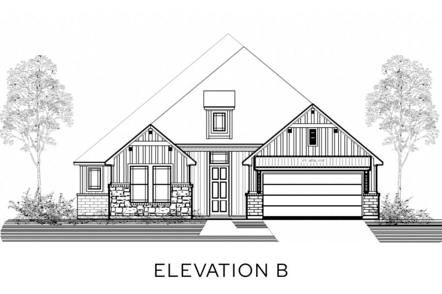 Representative rendering of the exterior for the The Stratford by Lillian Custom Homes (Image 4).
