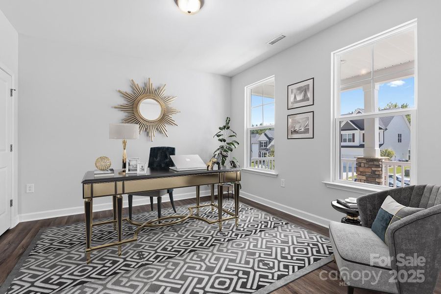 Furnished interior view inside a new home in Enclave at Belmont, Belmont (Image 12).