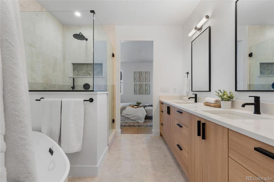 Furnished interior view inside a new home in , Denver (Image 41).