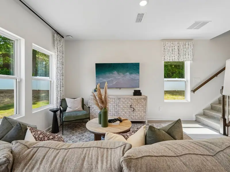 Furnished interior view inside a new home in Hawkins Meadows, Spencer (Image 4).