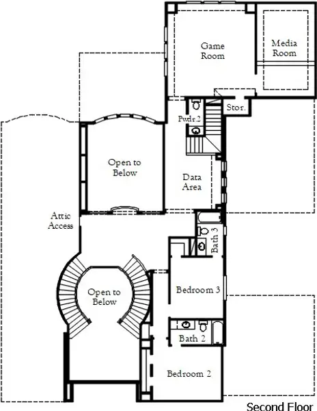 2D floor plan layout of this home in Dunham Pointe, Cypress, TX (Image 3). 2D floor plan layout of this home in Dunham Pointe, Cypress, TX (Image 3).