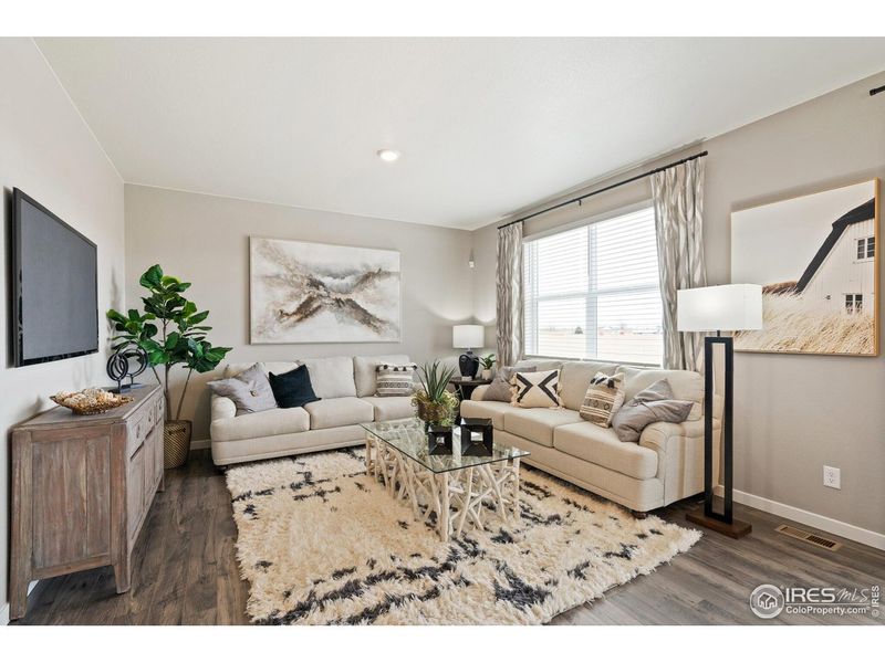 Furnished interior view inside a new home in Fossil Creek Ranch, Windsor (Image 26).