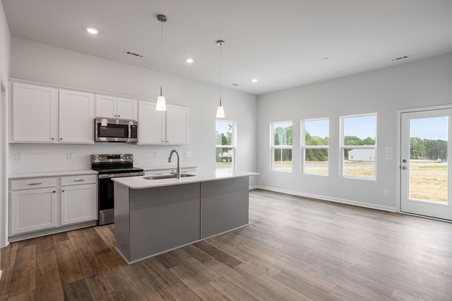 Furnished interior view inside a new home in Cambridge Reserve, Angier (Image 6).