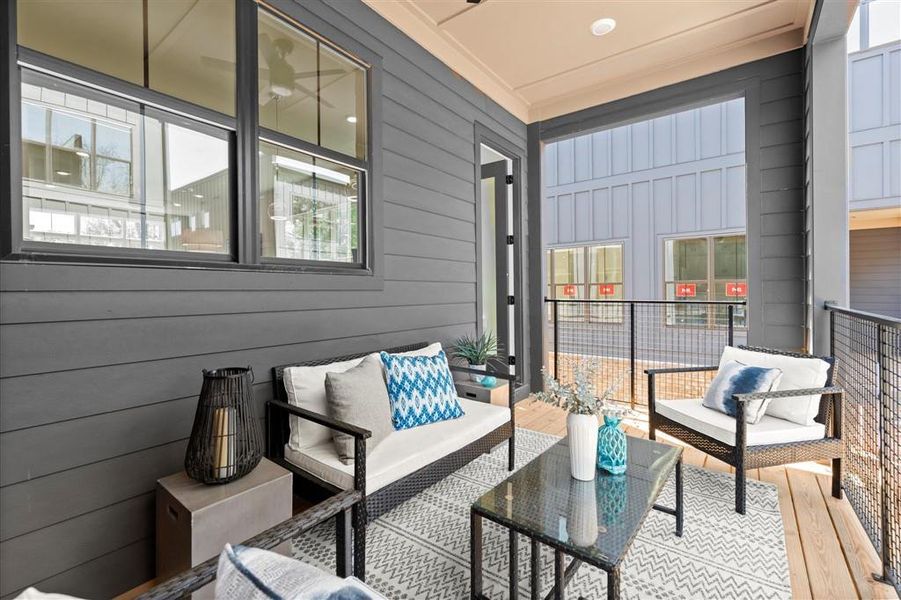 Exterior details and patio area of a home in , Atlanta (Image 27). Exterior details and patio area of a home in , Atlanta (Image 27).