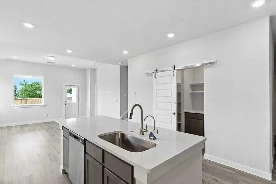 Furnished interior view inside a new home in August Fields, New Braunfels (Image 6). Furnished interior view inside a new home in August Fields, New Braunfels (Image 6).