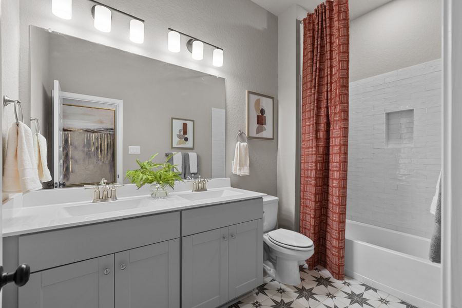 Representative furnished interior of a home built from the Brooks by Beazer Homes in Comanche Ridge, San Antonio (Image 11).