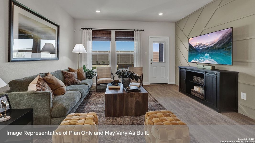 Furnished interior view inside a new home in Whisper South, San Marcos (Image 17).
