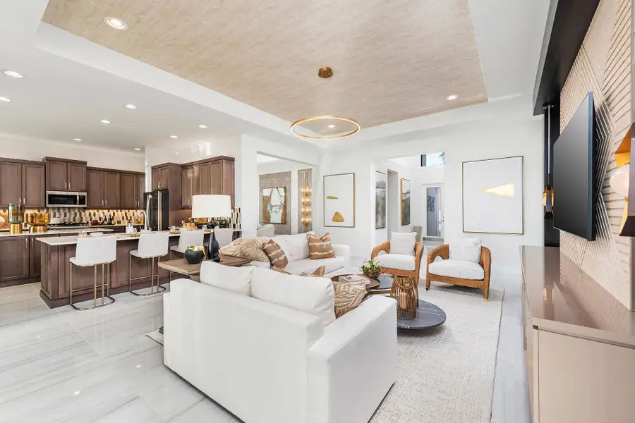 Representative furnished interior of a home built from the Caroline by GL Homes in Valencia Parc at Riverland, Port St. Lucie (Image 9).