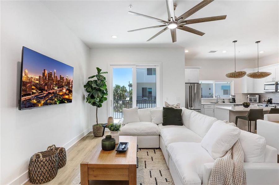 Furnished interior view inside a new home in , St. Petersburg (Image 10).