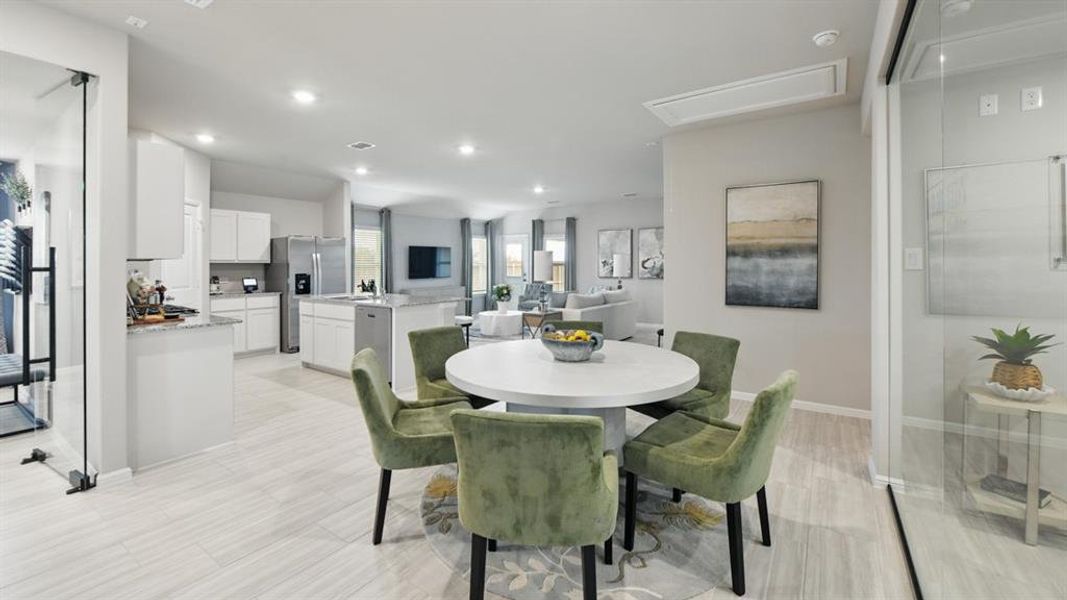Furnished interior view inside a new home in The Hills at Reunion, Newark (Image 9).
