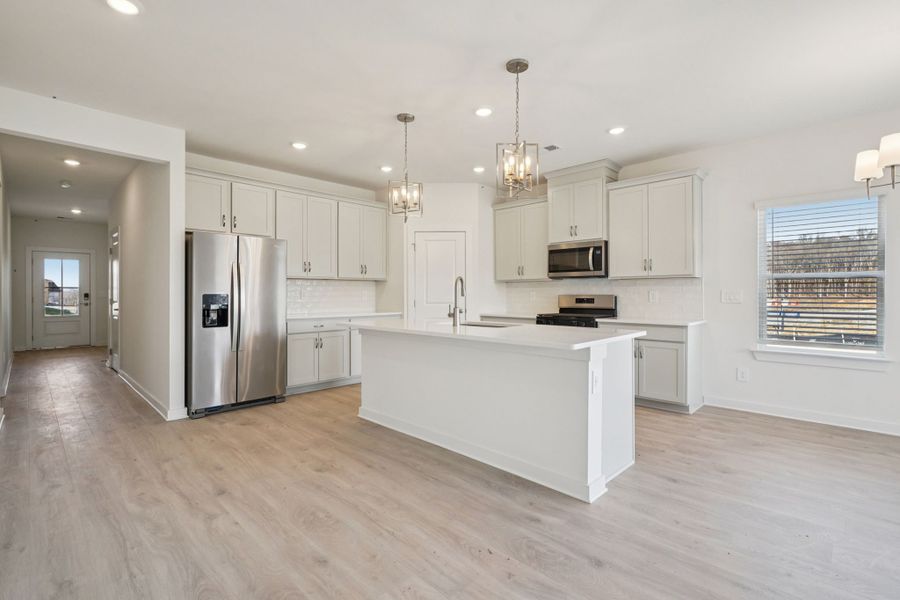 Furnished interior view inside a new home in Mansker Farms - Bronze Series, Hendersonville (Image 4).