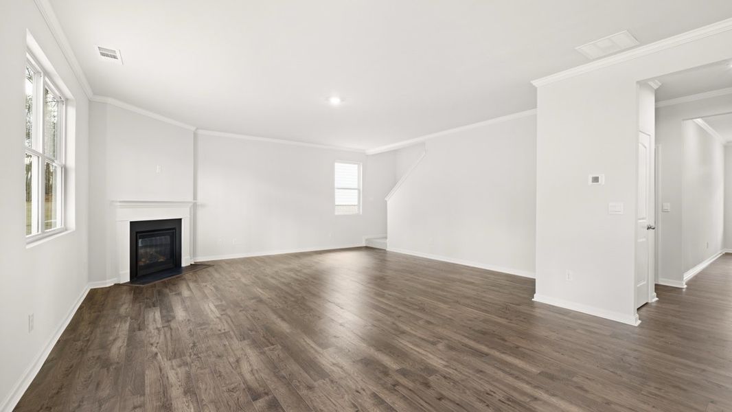 Representative unfurnished interior of a home built from the Hanover by D.R. Horton in Parkside at Carter Grove, Cartersville (Image 22).