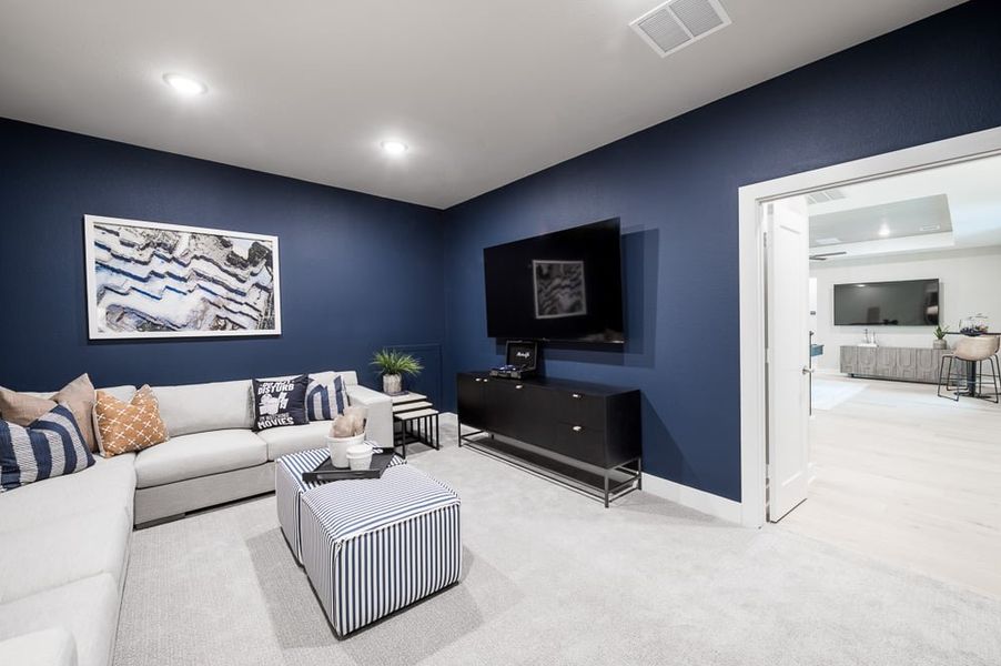 Furnished interior view inside a new home in Harvest Green 75′, Richmond (Image 36).