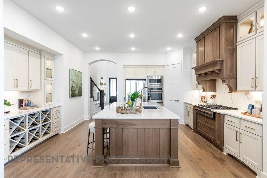 Furnished interior view inside a new home in Elyson: 65ft. lots, Katy (Image 23).