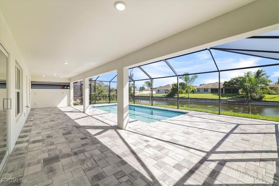 Exterior details and patio area of a home in Cape Coral, Cape Coral (Image 25).
