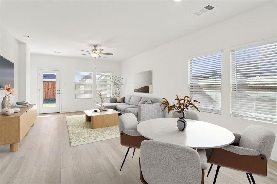 Furnished interior view inside a new home in Lakehaven - Spring Series, Farmersville (Image 13).
