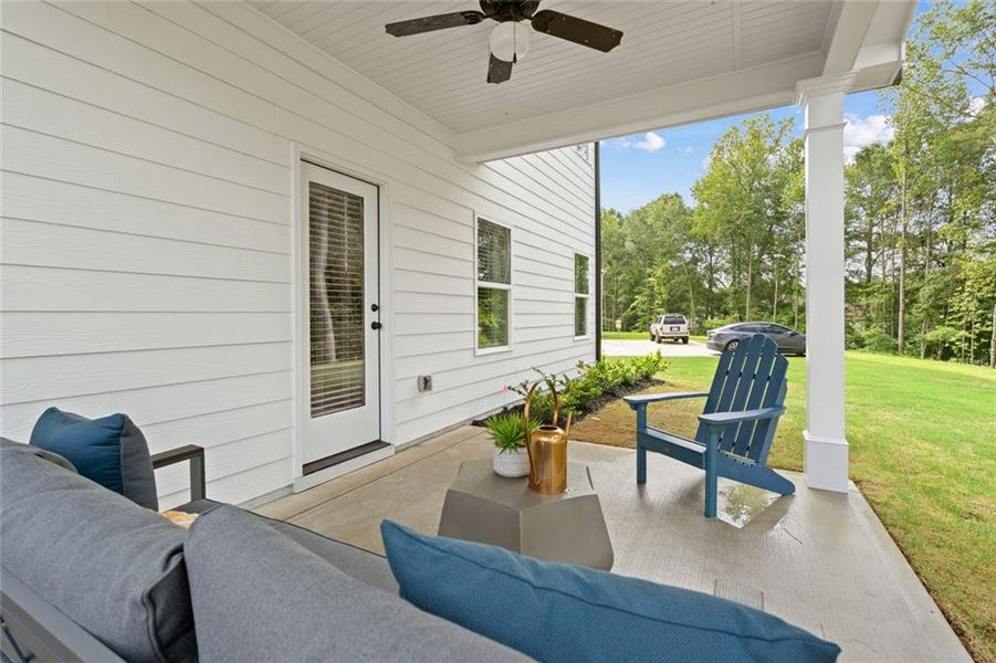 Exterior details and patio area of a home in Allen Manor, Hoschton (Image 3). Exterior details and patio area of a home in Allen Manor, Hoschton (Image 3).