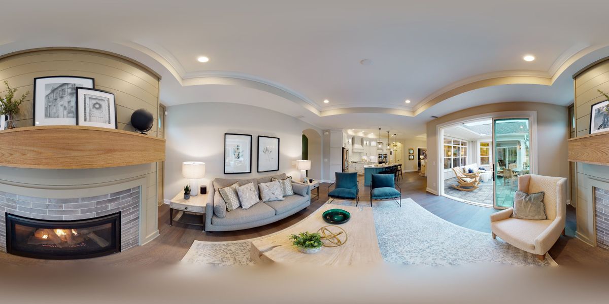 Representative furnished interior of a home built from the Portico by Epcon Communities in The Courtyards at Bailey Farms, Dacula (Image 44).