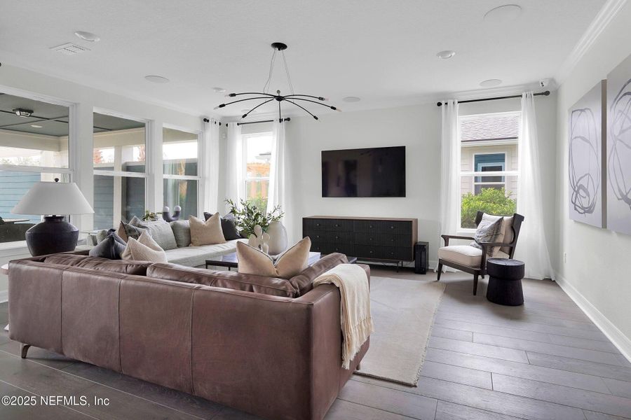 Furnished interior view inside a new home in The Preserve at Bannon Lakes, St. Augustine (Image 8).