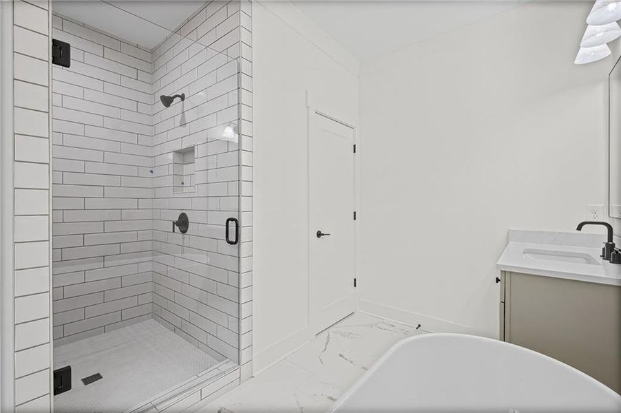 Furnished interior view inside a new home in Devin's Shire - A Kennesaw Tradition, Kennesaw (Image 13).