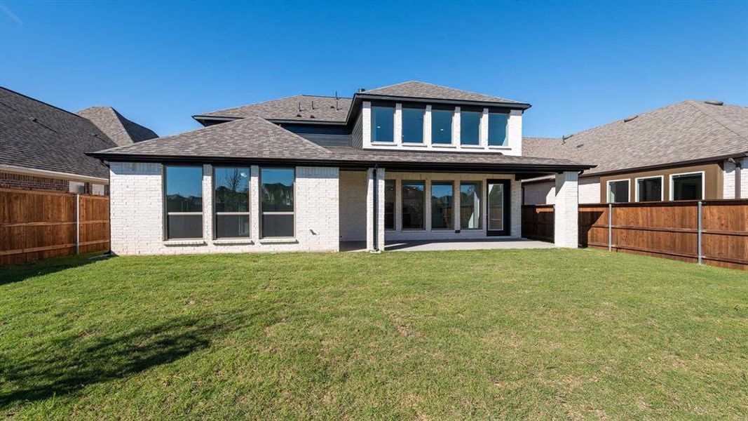 Exterior details and patio area of a home in M3 Ranch 50', Mansfield (Image 2). Exterior details and patio area of a home in M3 Ranch 50', Mansfield (Image 2).