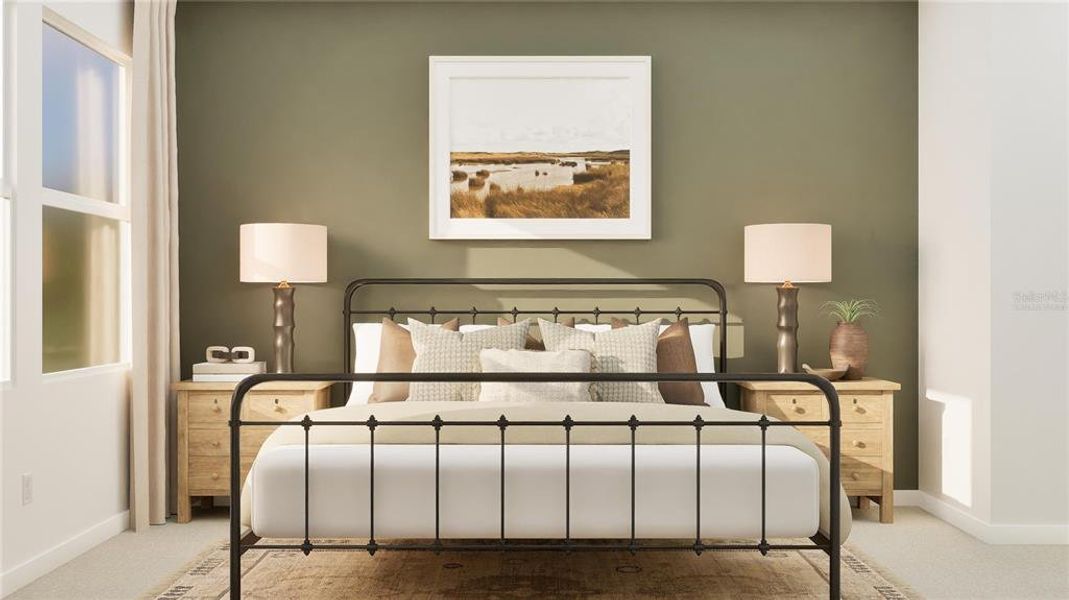 Furnished interior view inside a new home in , Davenport (Image 11).