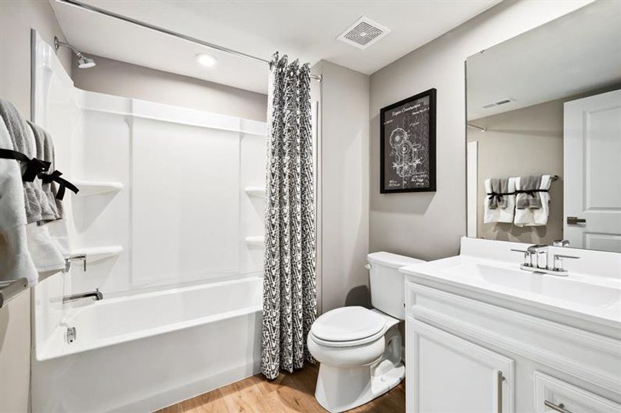 Furnished interior view inside a new home in The Mills at Rocky River Townhomes, Concord (Image 19).