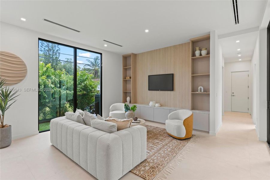 Furnished interior view inside a new home in , Coral Gables (Image 3).
