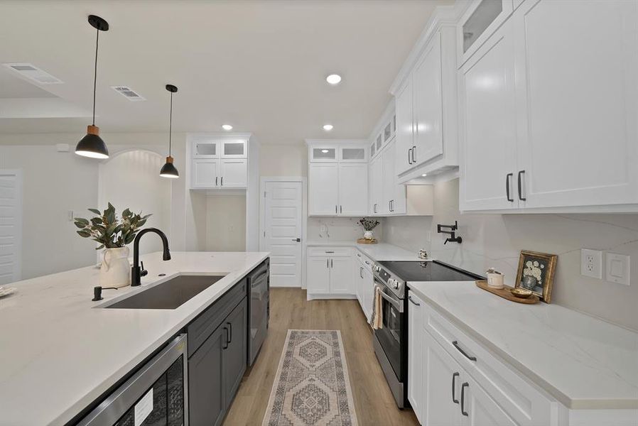 Furnished interior view inside a new home in , Decatur (Image 13).
