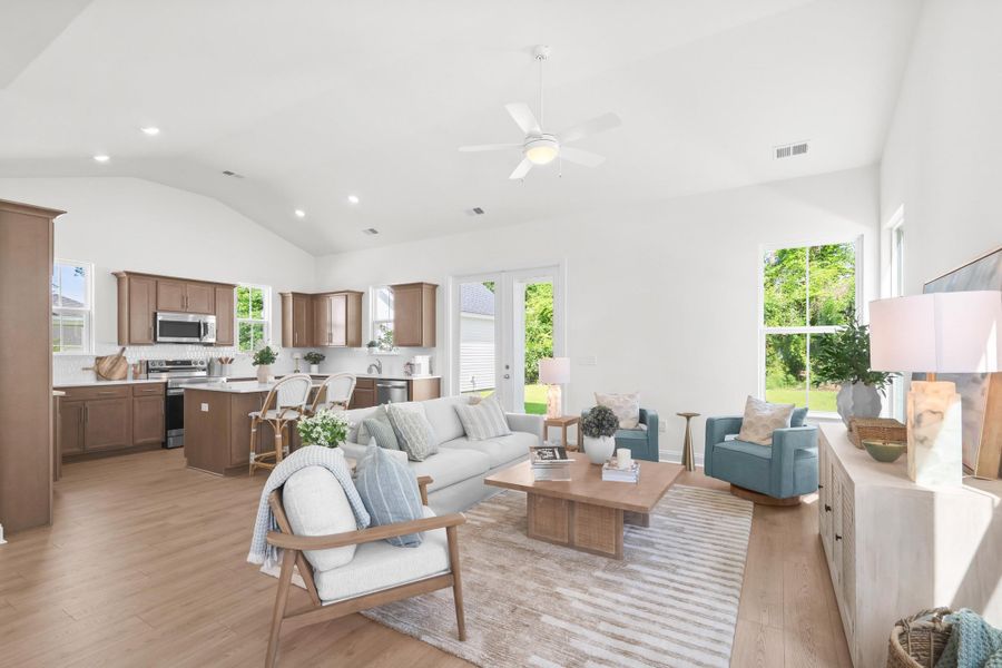 Furnished interior view inside a new home in Downtown Loris Homes, Loris (Image 11).