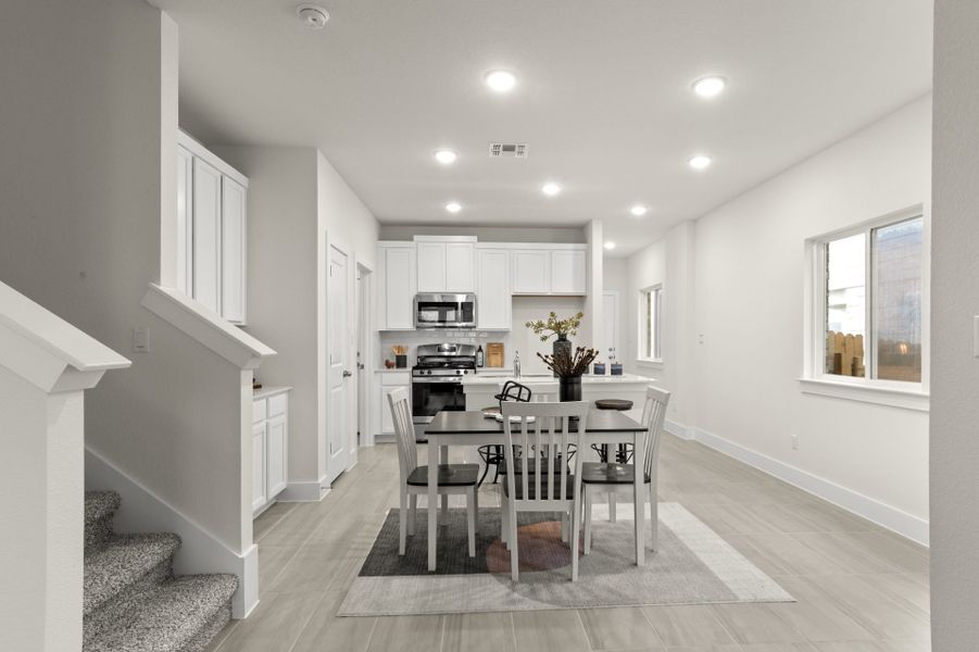 Furnished interior view inside a new home in Saddle Creek Twinhomes, Georgetown (Image 18).