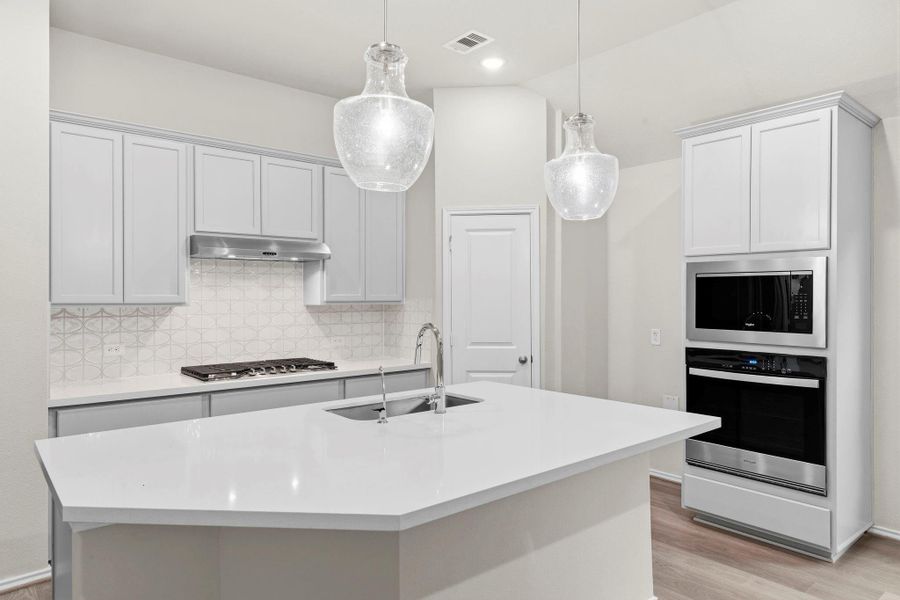 Furnished interior view inside a new home in Grand Central Park, Conroe (Image 6).