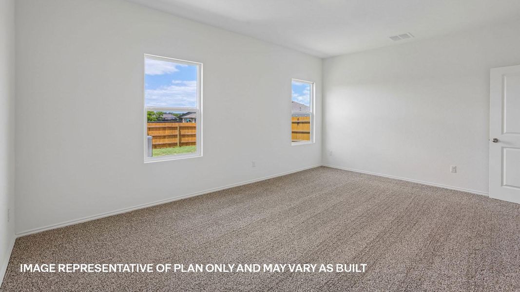 Representative unfurnished interior of a home built from the The Kendall by D.R. Horton in Valverde, Bastrop (Image 27).