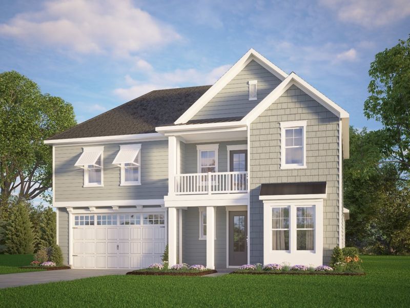 Representative exterior photo of a completed home built from the The Highland by RobuckHomes in Baylee Ridge, Selma, NC (Image 37). Representative exterior photo of a completed home built from the The Highland by RobuckHomes in Baylee Ridge, Selma, NC (Image 37).