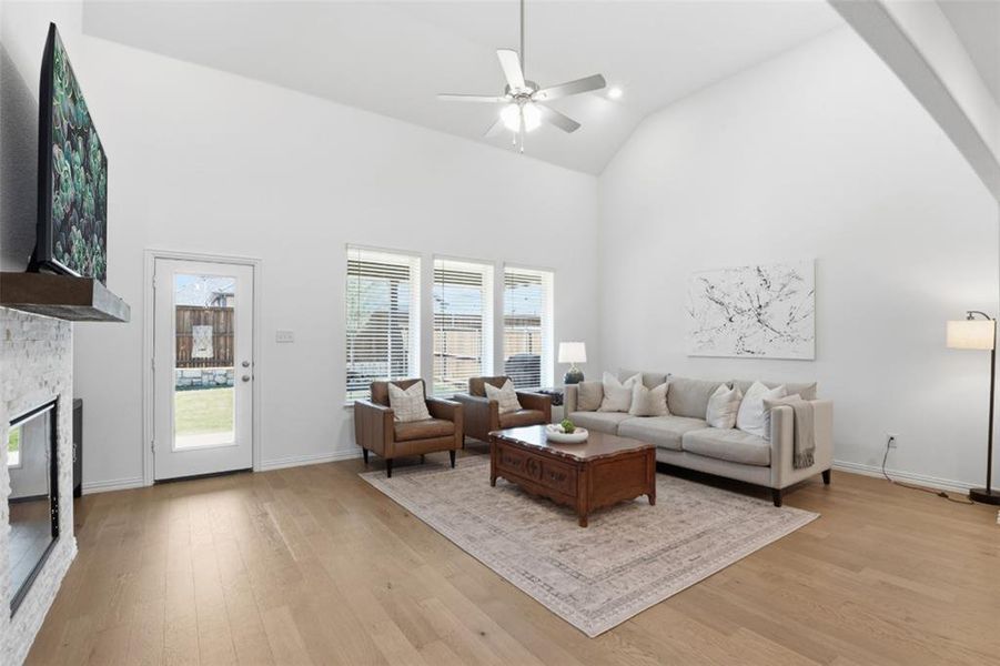Furnished interior view inside a new home in Whitewing Trails, Princeton (Image 38).