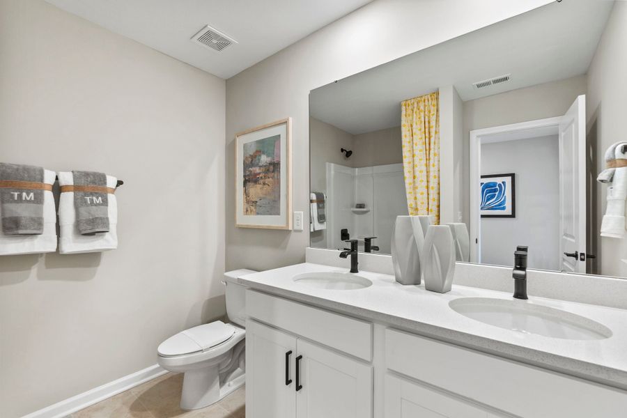 Furnished interior view inside a new home in The Coves on Lake Wylie, Charlotte (Image 22).