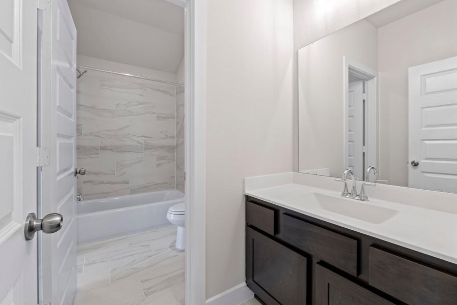 Furnished interior view inside a new home in Lariat, Liberty Hill (Image 13).