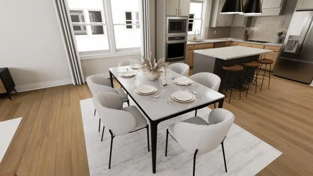 Furnished interior view inside a new home in Allen Park, Raleigh (Image 10).
