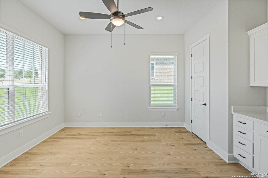 Spacious, unfurnished interior of a new home in Potranco West, Castroville (Image 13). Spacious, unfurnished interior of a new home in Potranco West, Castroville (Image 13).