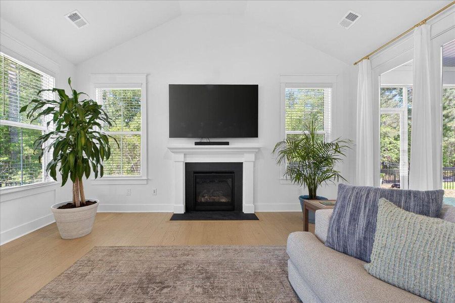 Furnished interior view inside a new home in Tidewater at Lakes of Cane Bay, Summerville (Image 12).