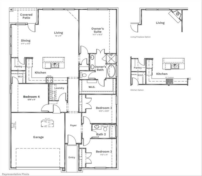 Addison Floor Plan 4 Bedrooms