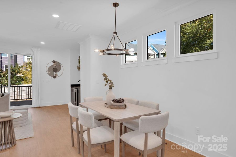 Furnished interior view inside a new home in , Charlotte (Image 6). Furnished interior view inside a new home in , Charlotte (Image 6).