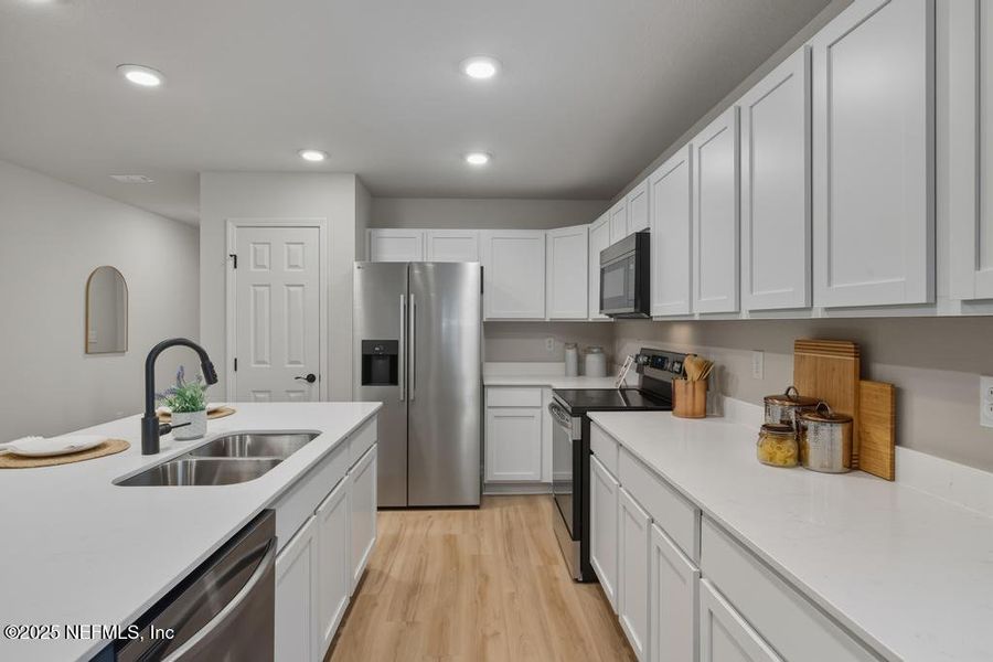 Furnished interior view inside a new home in , Jacksonville (Image 15). Furnished interior view inside a new home in , Jacksonville (Image 15).