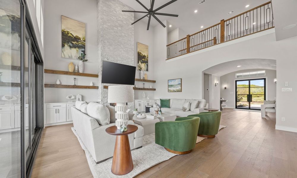 Representative furnished interior of a home built from the Rushmore by Cope Homes in Capitol Hill, Anna (Image 7).