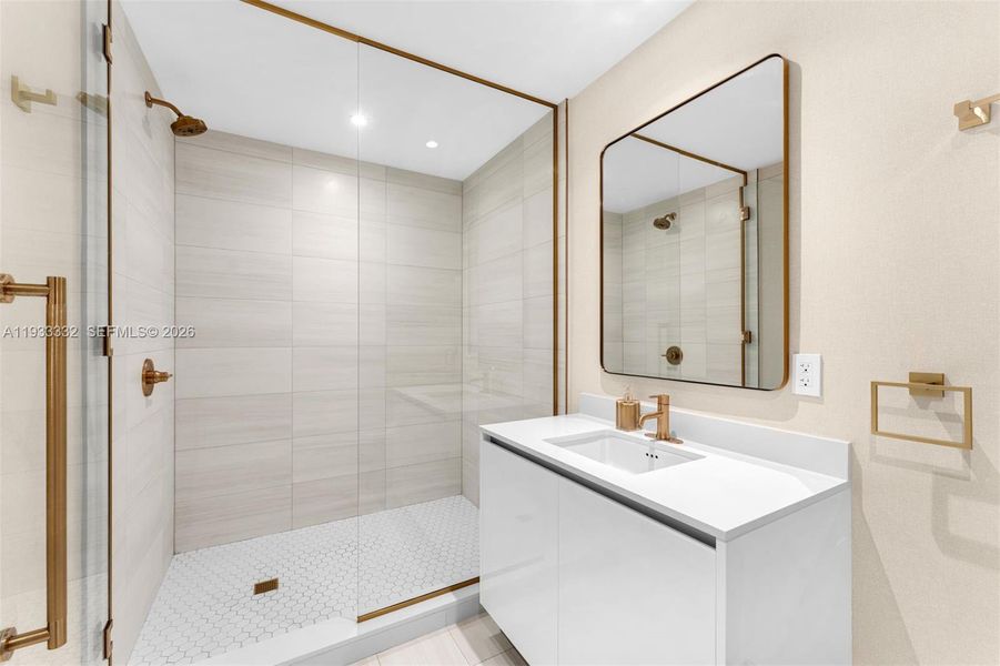 Furnished interior view inside a new home in , Miami (Image 7).