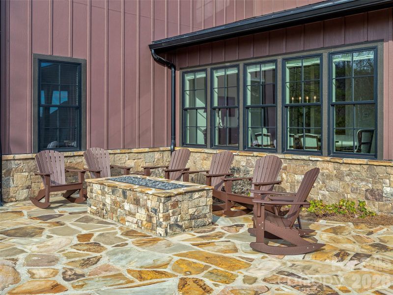Exterior details and patio area of a home in , Asheville (Image 4).