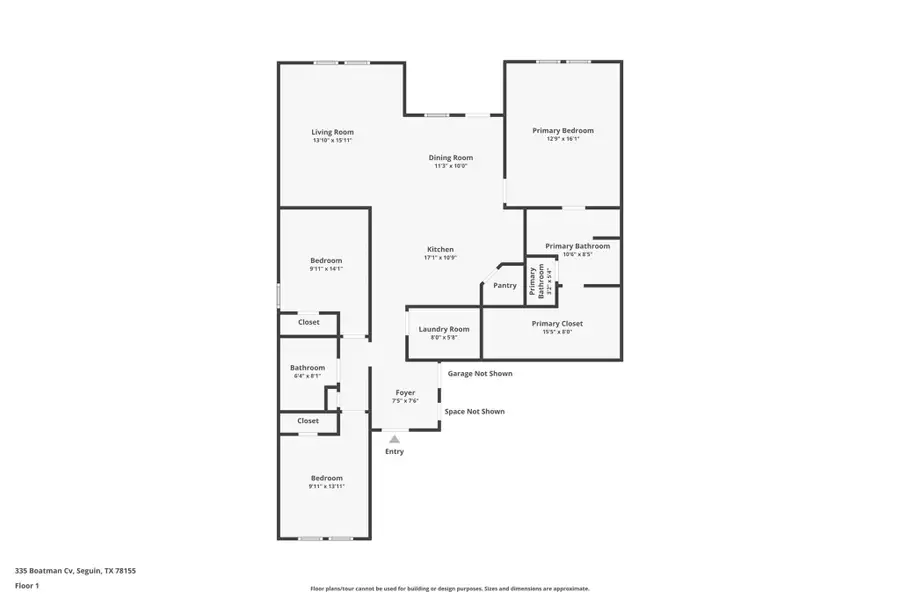 2D floor plan layout of this home in , Seguin, TX (Image 4). 2D floor plan layout of this home in , Seguin, TX (Image 4).