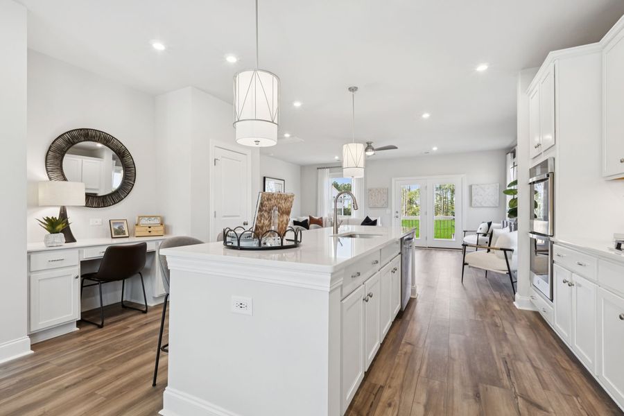 Gourmet Kitchen with Desk